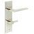 Polished Nickel Fire Rated DIN Bathroom Door Handles - Mayfair - Inner 3 - 200 x 55mm