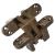 Concealed Hinge - 117 x 28mm - Antique Brass - Pair