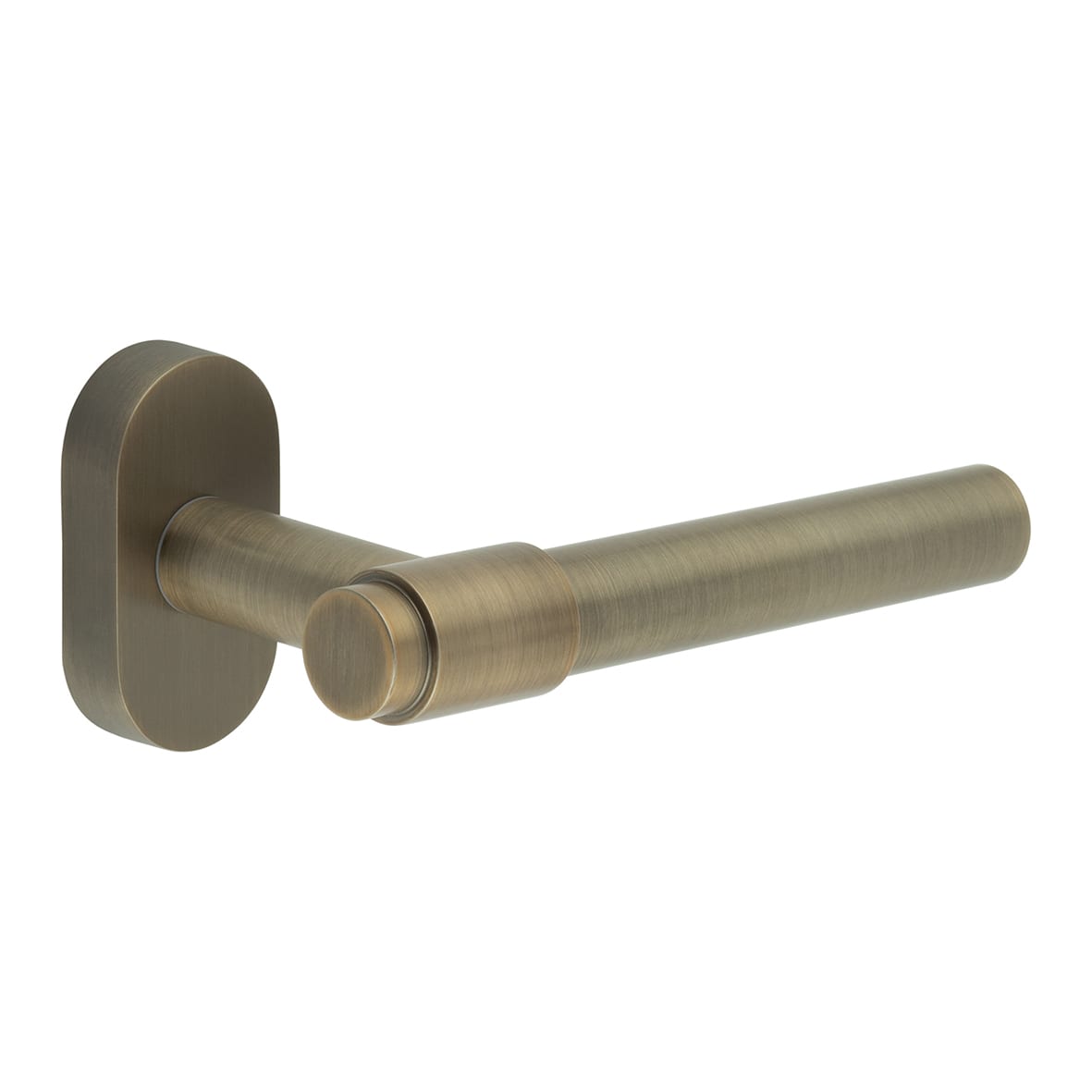 Antique Brass uPVC Multipoint Door Handles on Oval Rose - CR-103 Range