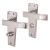 Satin Chrome Bathroom Door Handles - Deco Range - 153 x 50mm