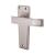 Satin Chrome Latch Door Handles - Deco Range - 153 x 50mm
