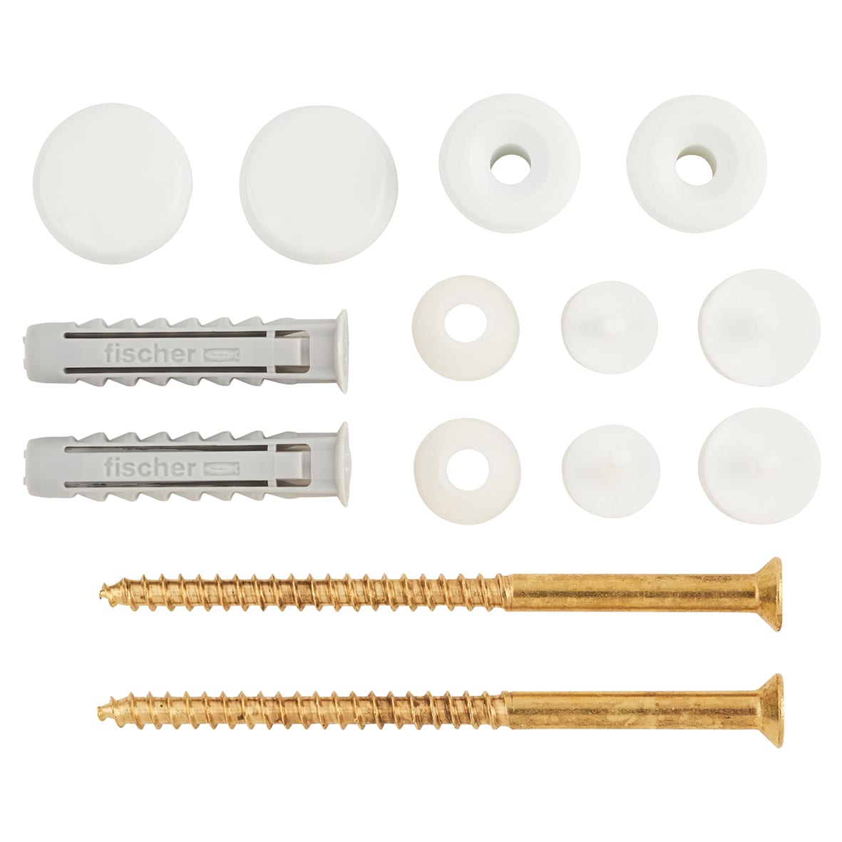 Toilet Pan & Bidet Floor Fixing Kit - 8 x 40mm - Pack of 2