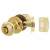 Polished Brass Bala Hotel Bathroom Mortice Door Knobset - 65mm Rose Diameter
