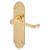 Polished Brass Victorian Summer Scroll Latch Door Handles - 168 x 40mm