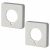 Square Privacy Rose Cover - Polished Chrome