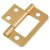 Flush Cabinet Hinge - 40 x 32 x 1mm - Polished Brass - Pack of 10 Pairs