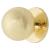 Ball Cabinet Knob - 18mm Diameter - Satin Brass