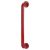 Rouge Red Nylon D-Bar Door Pull Handle on Rose - Screw Fix - 600mm c/c