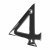 76mm Screw Fix Door Numeral - 4 - Black Nickel