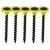 Collated Coarse Thread Drywall Screws - 3.5 x 45mm - Black Phosphate - Pack of 1000