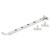 Bulb End Casement Window Stay - 10"/250mm Length - Soft Satin Chrome
