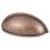 Millard Cabinet Cup Handle - 76mm Centres - Antique Copper