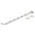 Bulb End Casement Window Stay - 12"/300mm Length - Soft Satin Chrome