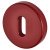 Nylon Escutcheon - 52mm Diameter - Keyhole - Rouge Red - Pair