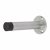 Round Base Projection Door Stop - 80mm Projection - Satin Chrome