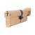5 Pin 90mm Euro Thumbturn Cylinder - 40mm Turn + 50mm - Polished Brass - KTD