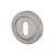 Escutcheon - 50mm Diameter - Keyhole - Satin Chrome