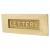Embossed Letter Plate - 254 x 101mm - Polished Brass