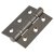 Twin Ball Bearing Grade 7 Butt Fire Door Hinge - 76 x 51 x 2mm - Black Nickel - Pair