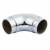 51mm Solid Brass 90° Bar Rail Elbow - Polished Chrome