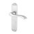 Satin Chrome Scroll Latch Door Handles - Ancona Range - 180 x 39mm