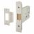 Heavy Duty Bolt Through Flat Latch - 107mm Case - 82mm Backset - Satin Stainless Steel