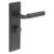 Black Fire Rated Bathroom Door Handles - Piccadilly - Inner 2 - 200 x 55mm