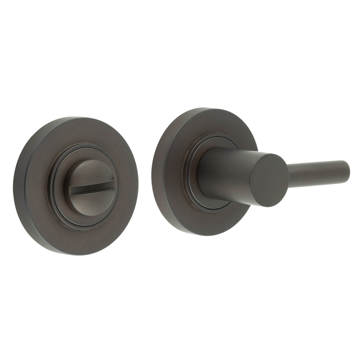 Easy Turn & Release with Plain Rose - 50mm Diameter - Dark Bronze