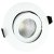 LED Lux Fire 9W Fire Rated 36° LED Dimmable Adjustable Downlight - 4000K - White
