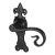 Antique Black Iron Curly Tail Latch Door Handles - Devon Range - 170 x 52mm