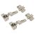 CLIP Top Soft Close Cabinet Hinge Pack with 0mm Mounting Plates - 110° - Half Overlay - Pair
