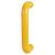 Golden Yellow Nylon D-Bar Door Pull Handle - Bolt Fix - 220mm c/c