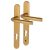 1117/3811N Gold uPVC Multipoint Door Handles - Short Plate - 92mm c/c - 60mm door - Birmingham Range