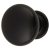 Domed Round Cabinet Knob - 30mm Diameter - Matt Black