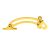 Marcus Locking Quadrant Stays - 155mm Length - 114mm Throw - Polished Brass