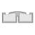Intumescent Pack - FD30/60 - 20.5 x 7mm - Double Door Wiper Only - Pack of 2
