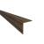 1000mm Self-Adhesive Plastic Angle - Equal Sided - 20 x 20 x 1mm - Dark Oak Effect