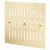 Hit & Miss Vent - 242 x 242mm - Polished Brass