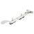 Cast Victorian Casement Window Stay - 8"/200mm Length - Polished Chrome