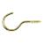 Unshouldered Cup Hook - 25mm Hook - Electro Brass - Pack of 10