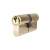 1 Star 6 Pin Kitemarked 80mm Euro Double Cylinder - 40 + 40mm - Pol Brass - Keyed Alike - Pair