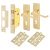 Polished Brass Victorian Scroll 3 Lever Sashlock Door Handles Pack