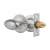 Bathroom Privacy Set - Satin Chrome