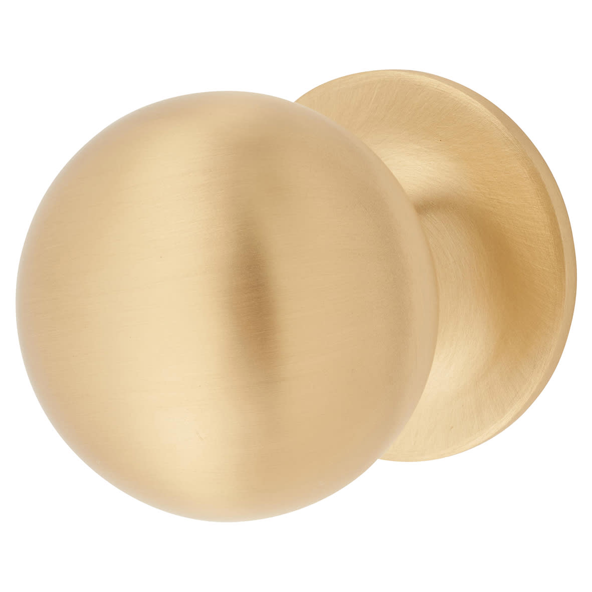 Marcus Ball Cabinet Knob - 38mm Diameter - Satin Brass