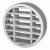 LVC Circular Air Transfer Vent - FD60 - 148mm Diameter - Silver
