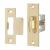 Heavy Duty Adjustable Roller Catch - 22 x 76mm Faceplate - Polished Brass