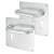Satin Aluminium 20mm Return to Door Euro Lock Door Handles - 160 x 160mm