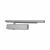 Track Arm Overhead Fire Door Closer - Power Size 2-4 - Push/Pull Mounting - Silver