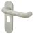 Diamond White Nylon Steel Core Safety Oval Door Handles - 48.5mm c/c - Paris Range