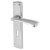 Polished Chrome Keyhole Lock Door Handles - Taranto Range - 190 x 45mm